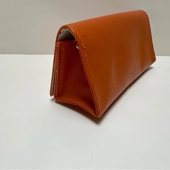 Tory Burch Classic Orange Glasses Case - Picture 3 of 8